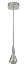 CAL Lighting UP-1117 - 13" Height Metal Mini Pendant in Brushed Steel Finish