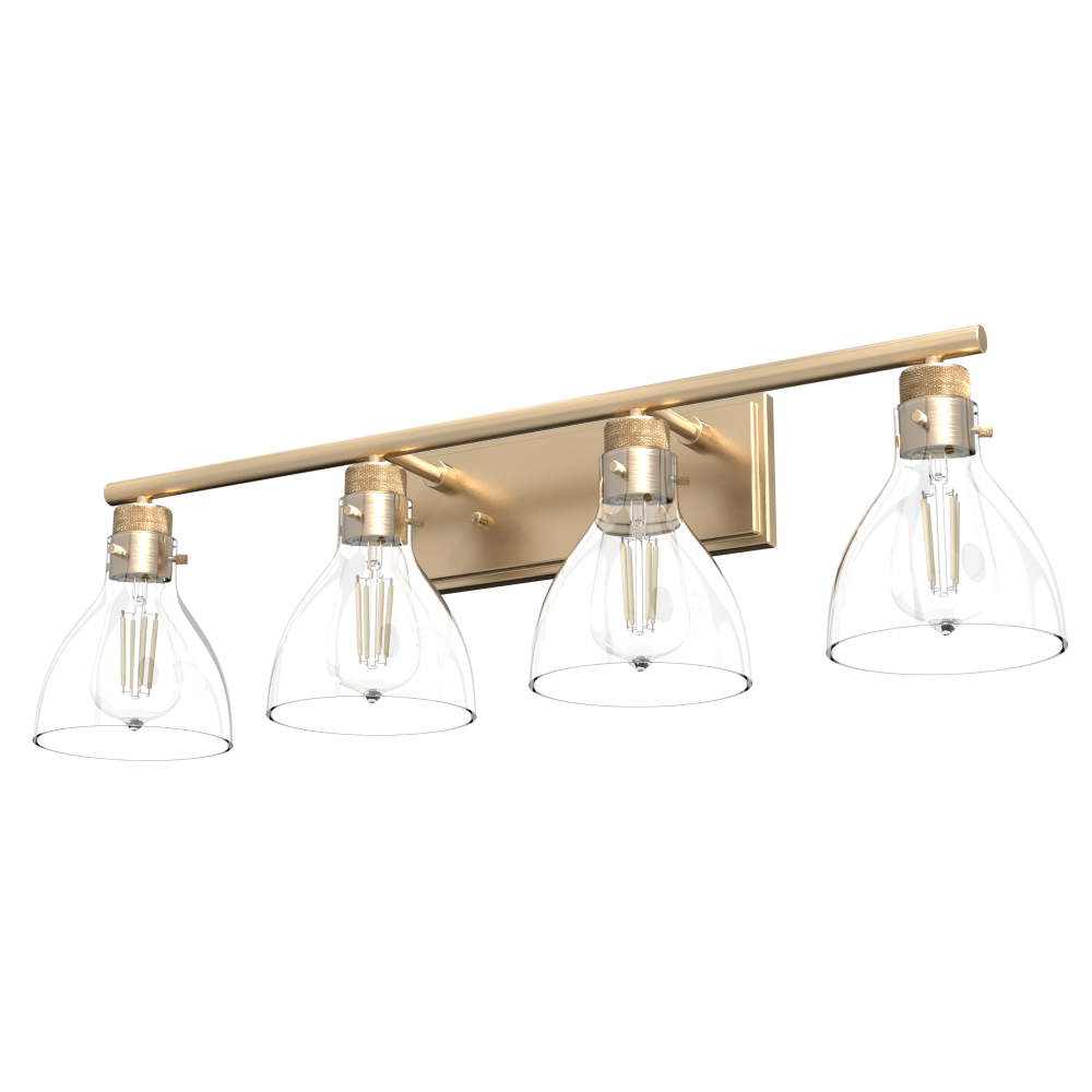 Van Nuys 4 Light Vanity Alt Gold