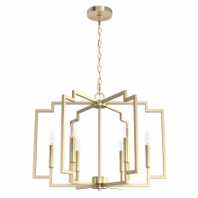  19572 - Hunter Zoanne Alturas Gold 6 Light Chandelier Ceiling Light Fixture