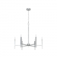 Hunter 19518 - Hunter Sunjai Brushed Nickel 6 Light Large Chandelier Ceiling Light Fixture