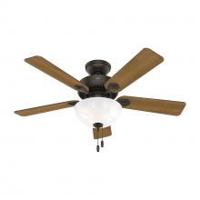  52782 - Hunter 44 inch Swanson ENERGY STAR® New Bronze Ceiling Fan with LED Light Kit and Pull Chain