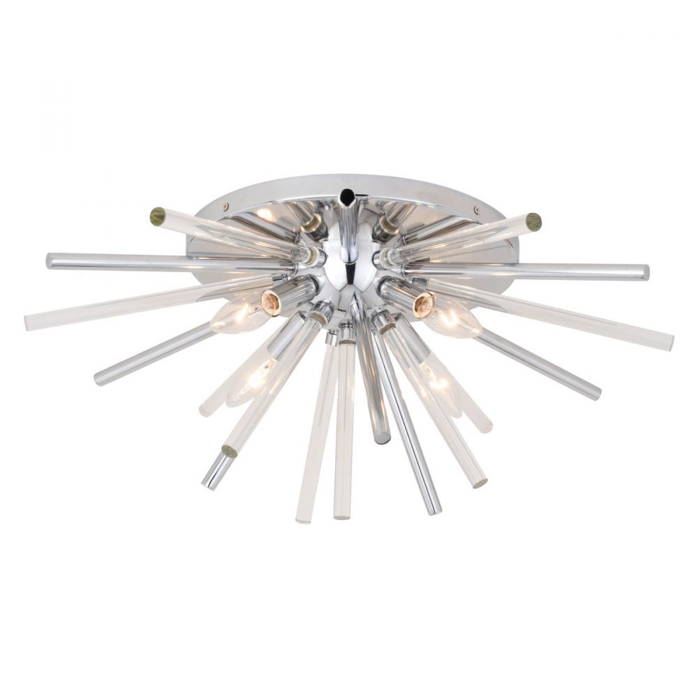 Aria 22.5-in. W 4 Light Flush Mount Chrome