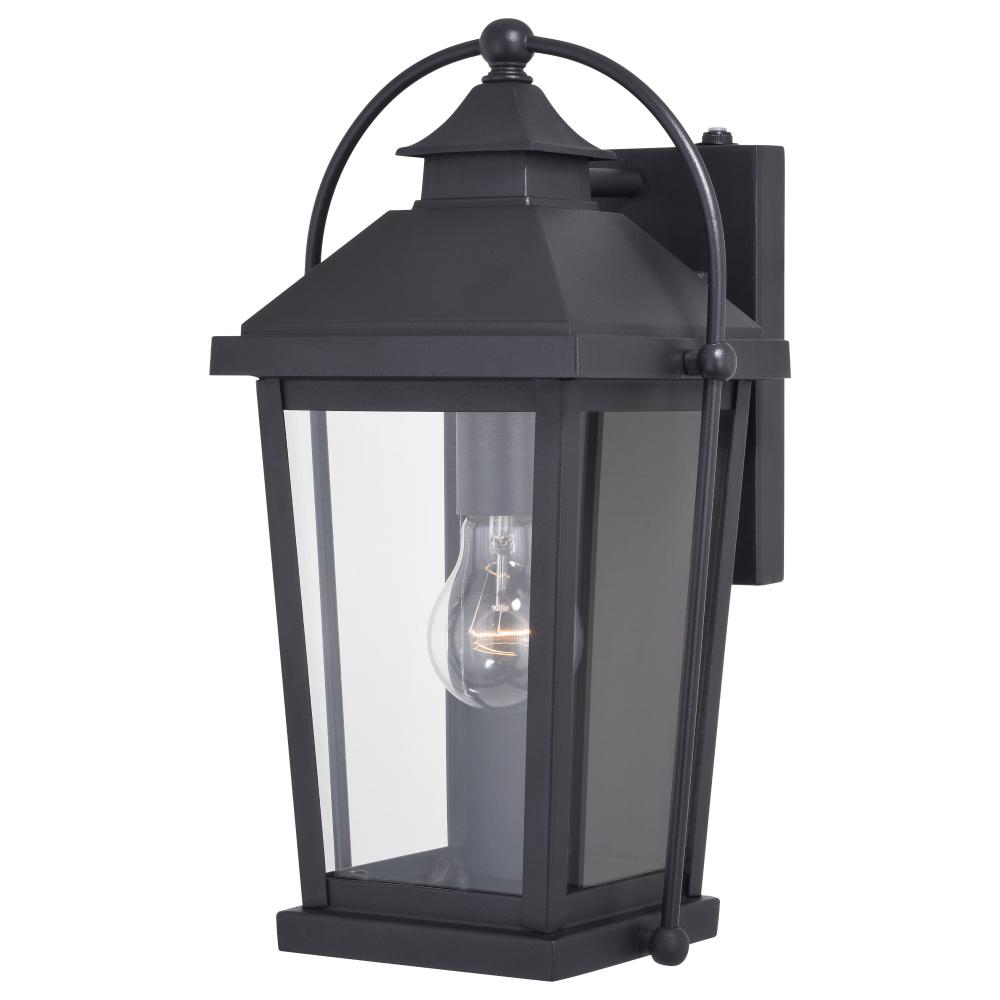 Lexington 7.75 in. W Outdoor Wall Light Textured Black