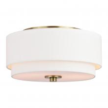  C0278 - Burnaby 13-in Flush Mount Matte Brass