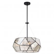  P0393 - Euclid 20-in. 3 Light Pendant Black