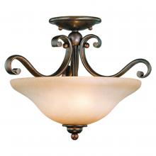  CF35417RBZ/B - Monrovia 17-in Semi Flush Ceiling Light or Pendant (Dual Mount) Royal Bronze