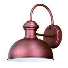 Vaxcel International T0409 - Franklin 10-in Outdoor Wall Light Brushed Copper