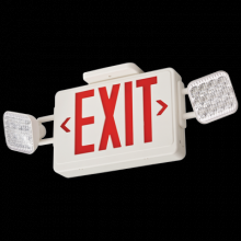 Acuity Brands ECRG HO SQ M6 - Thermoplastic LED exit/unit combo, red/g