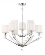  N7389-613 - Sutton - 9 Light Chandelier, A Robin Baron Design