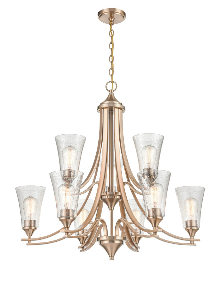 Natalie 9-Light Chandelier Ceiling Light Modern Gold