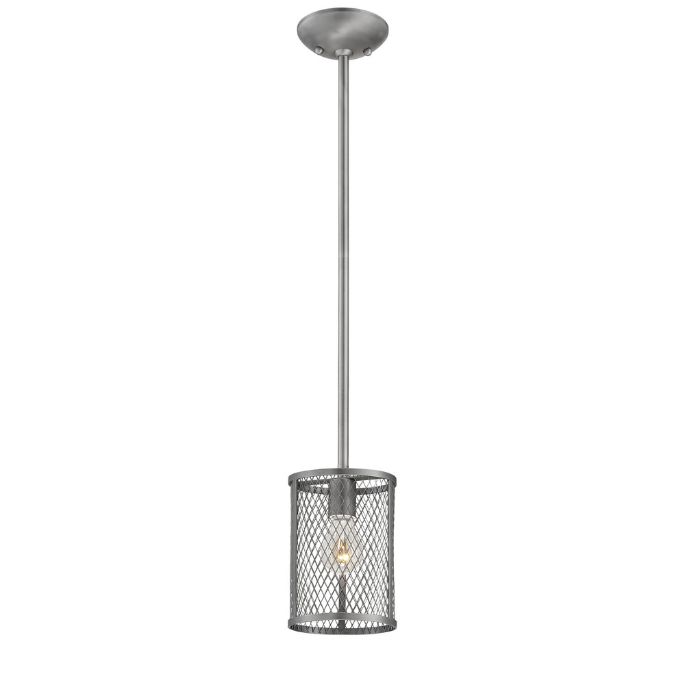 Akron 1-Light Mini-Pendant light Brushed Pewter