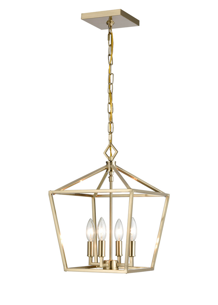 4-Light Pendant light Modern Gold