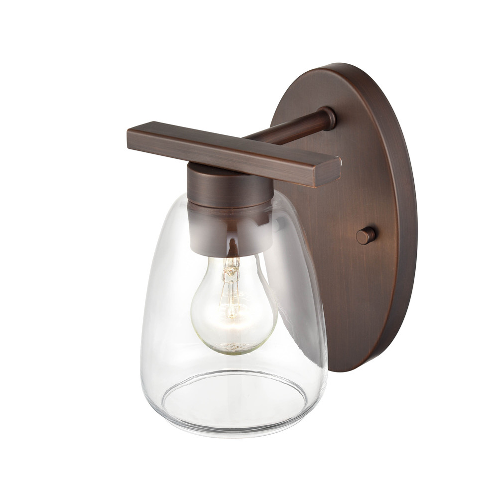 1-Light Wall Sconce Rubbed Bronze