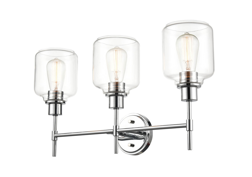 Asheville 3-Light Vanity Chrome