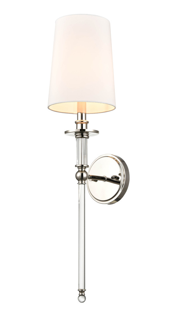 1-Light Wall Sconce Polished Nickel