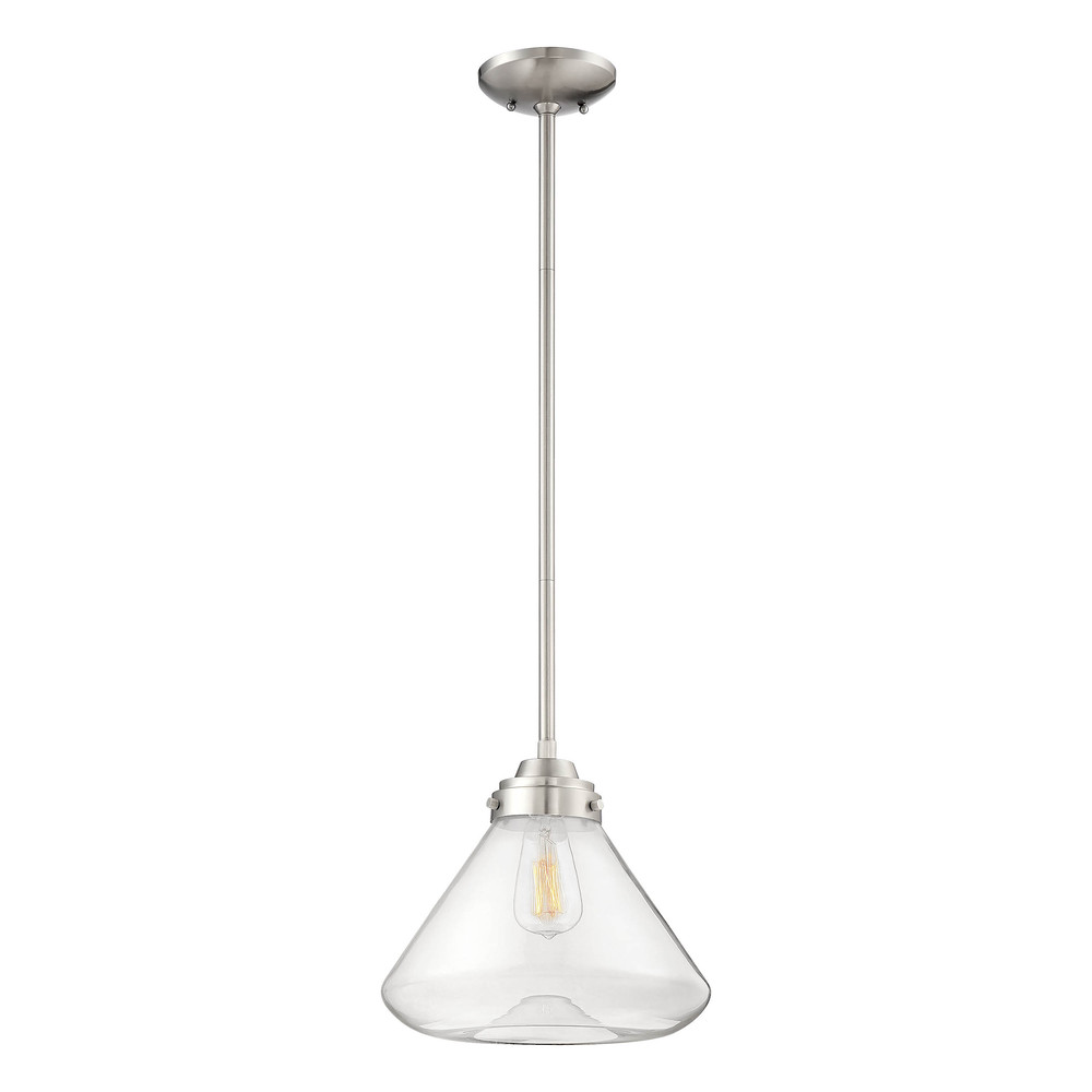 1-Light Pendant light Brushed Nickel