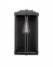  42632-PBK - Oakland 1-Light Outdoor Wall Sconce Powder Coated Black