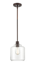 Millennium 6901-RBZ - Asheville 1-Light Pendant light Rubbed Bronze