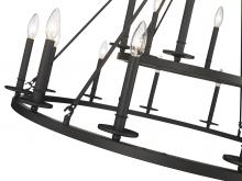  6718-MB - Florence 18-Light Chandelier Ceiling Light Matte Black