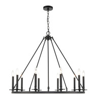 Millennium 6710-MB - Florence 1 - Light Chandelier Ceiling Light Matte Black