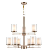 Millennium 5519-MG - Huderson 9-Light Chandelier Ceiling Light Modern Gold