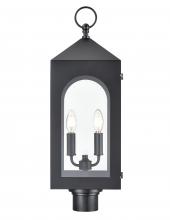  7822-PBK - Bratton 2-Light Outdoor Post Lantern Powder Coated Black