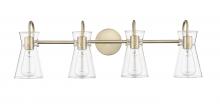 Millennium 21004-MG - Camellia 4-Light Vanity Modern Gold