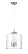 Millennium 6933-SN - Asheville 3-Light Pendant light Satin Nickel