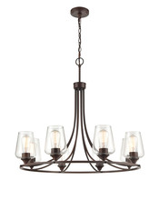 Millennium 9728-RBZ - Ashford 8-Light Chandelier Ceiling Light Rubbed Bronze