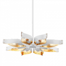 Mitzi by Hudson Valley Lighting H658808-SWH/GL - Nala Chandelier