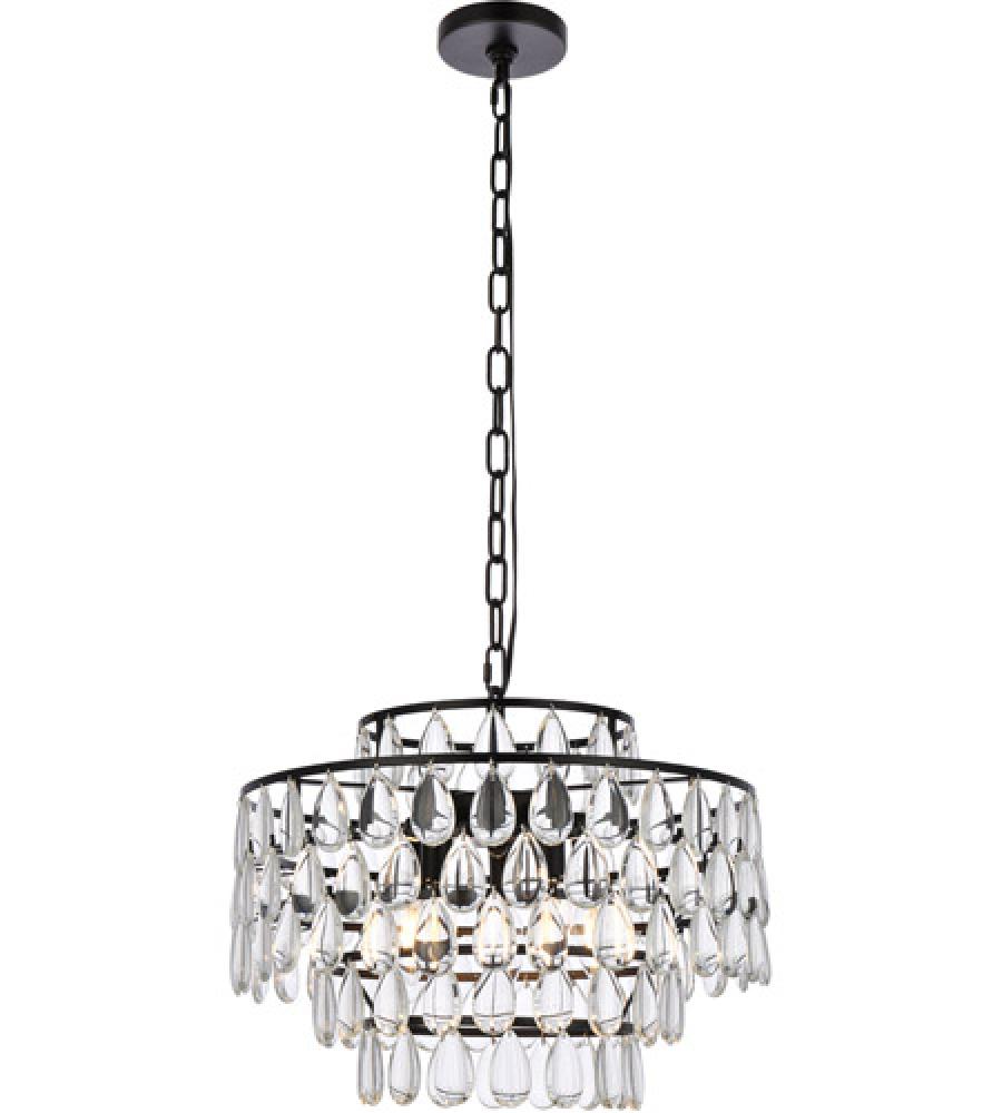 Mila 18 Inch Pendant in Black