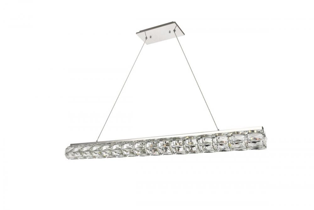 Valetta Integrated LED Chip Light Chrome Chandelier Clear Royal Cut Crystal