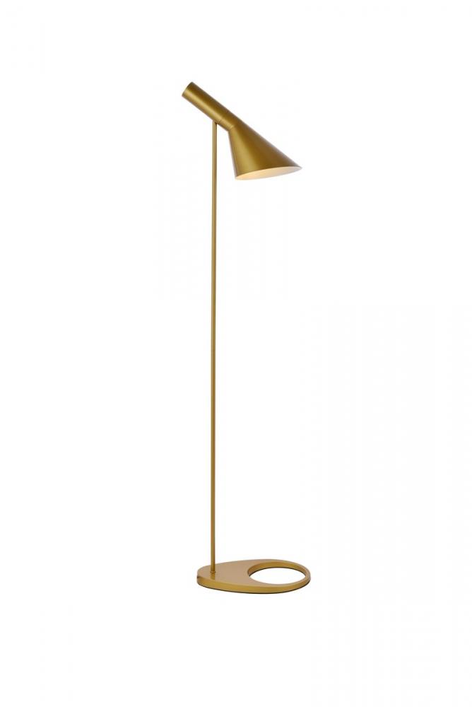 Juniper 1 light brass floor lamp