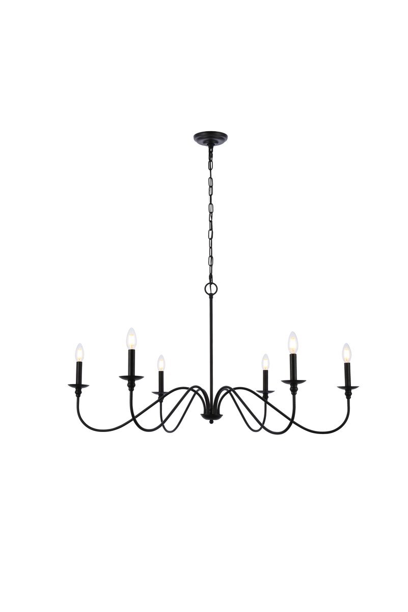 Rohan 42 inch chandelier in matte black