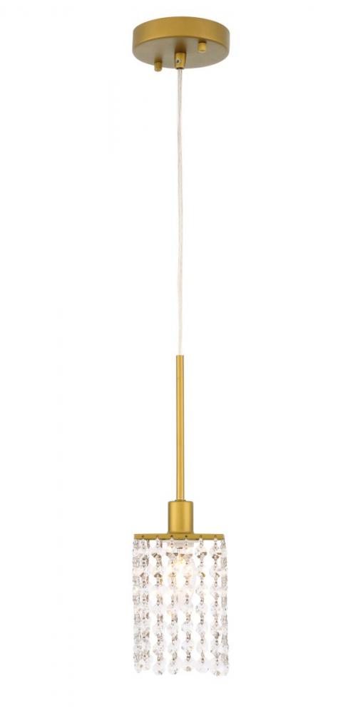 Taylor 1 light Brass Pendant