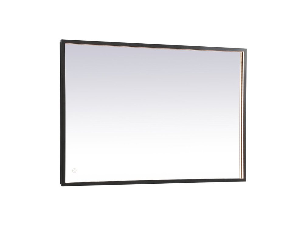 Pier 27x30 inch LED mirror with adjustable color temperature 3000K/4200K/6400K in black