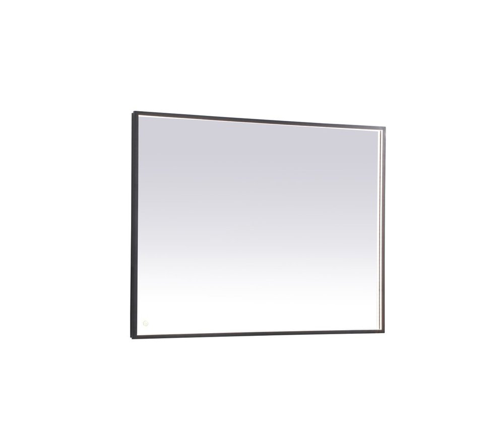 Pier 36x48 inch LED mirror with adjustable color temperature 3000K/4200K/6400K in black