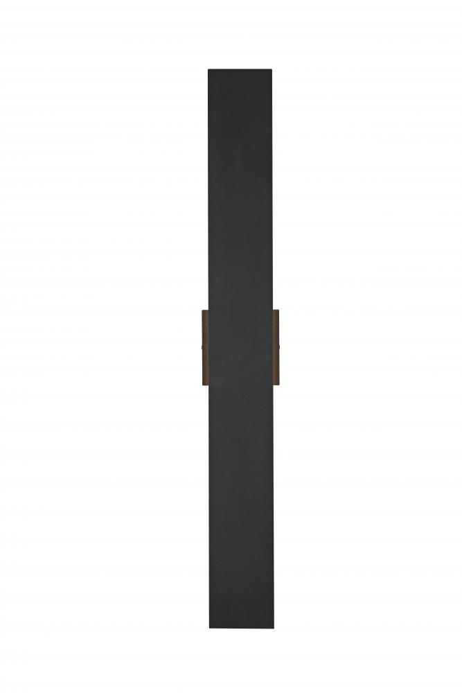 Waylen 4.5 x 34 inch Outdoor Wall Sconce in Black