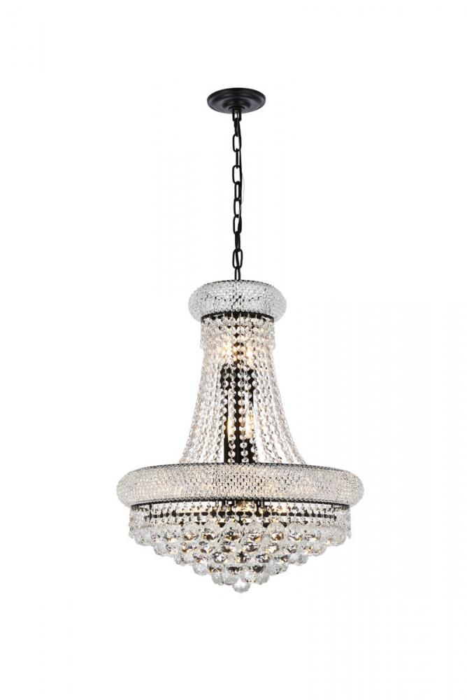 Primo 20 Inch Black Chandelier