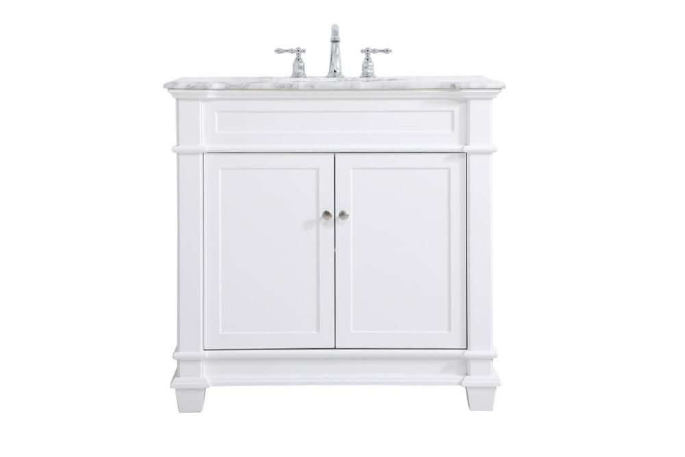 36 inch Single Bathroom Vanity set in White