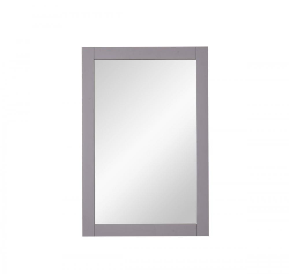 Saturn 22 In. Contemporary Mirror in Light Grey