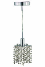  1281D-R-P-CL/SA - Mini 1 light Chrome Pendant