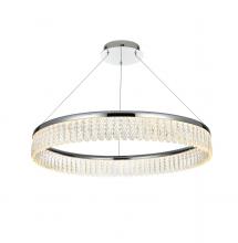  2060D32C - Rune 32 Inch Adjustable LED Chandelier in Chrome