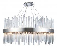  3000D32C - Dallas 18 Light Chrome Chandelier Clear Royal Cut Crystal