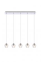  3505D32C - Eren 5 Lights Chrome Pendant