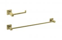  HWB-12S2BGD - Isla 2-piece Bathroom Hardware Set in Brushed Gold