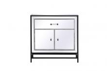  MF72028BK - James 28.5 In. Mirrored Cabinet in Black