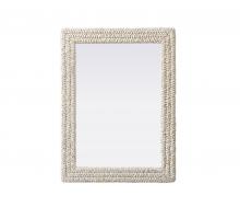  MR4A2736LN - Rectangle Cornhusk Mirror 27x36 in Linen White