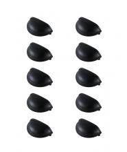 Elegant PL3002-MB-10PK - Atticus 3" Center to Center Matte Black Cup Bar Pull Multipack (set of 10)