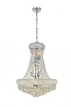  V1800D24C/RC - Primo 14 Light Chrome Chandelier Clear Royal Cut Crystal